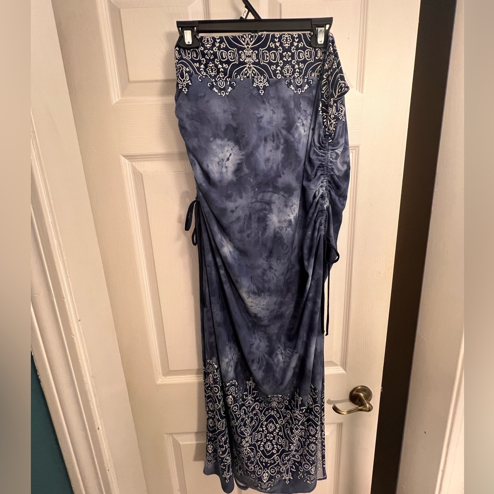 Venus Ruched Summer Maxi Skirt